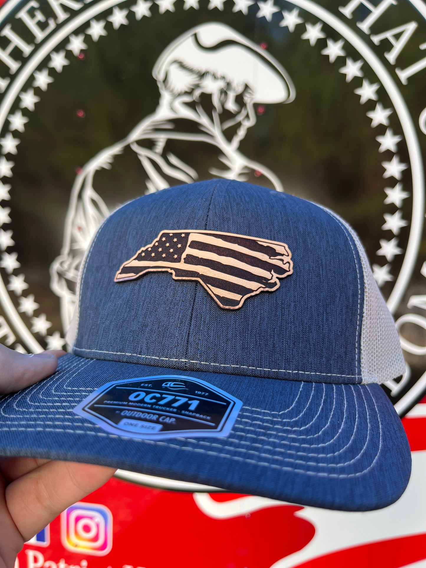 NC/American Flag Hat